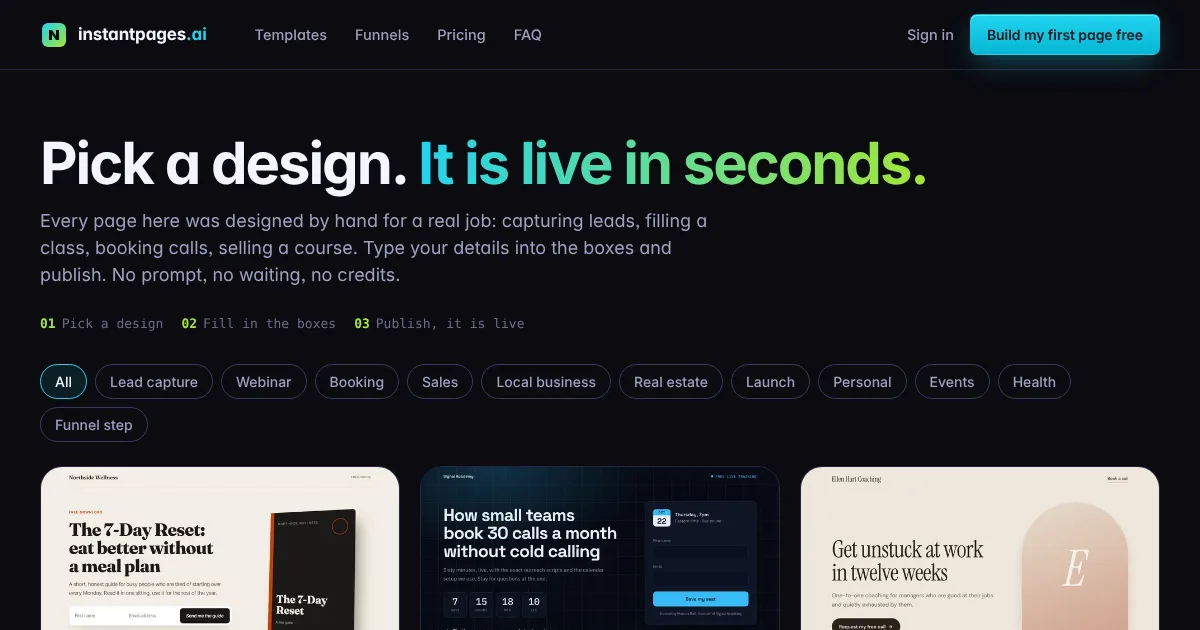 InstantPages.ai