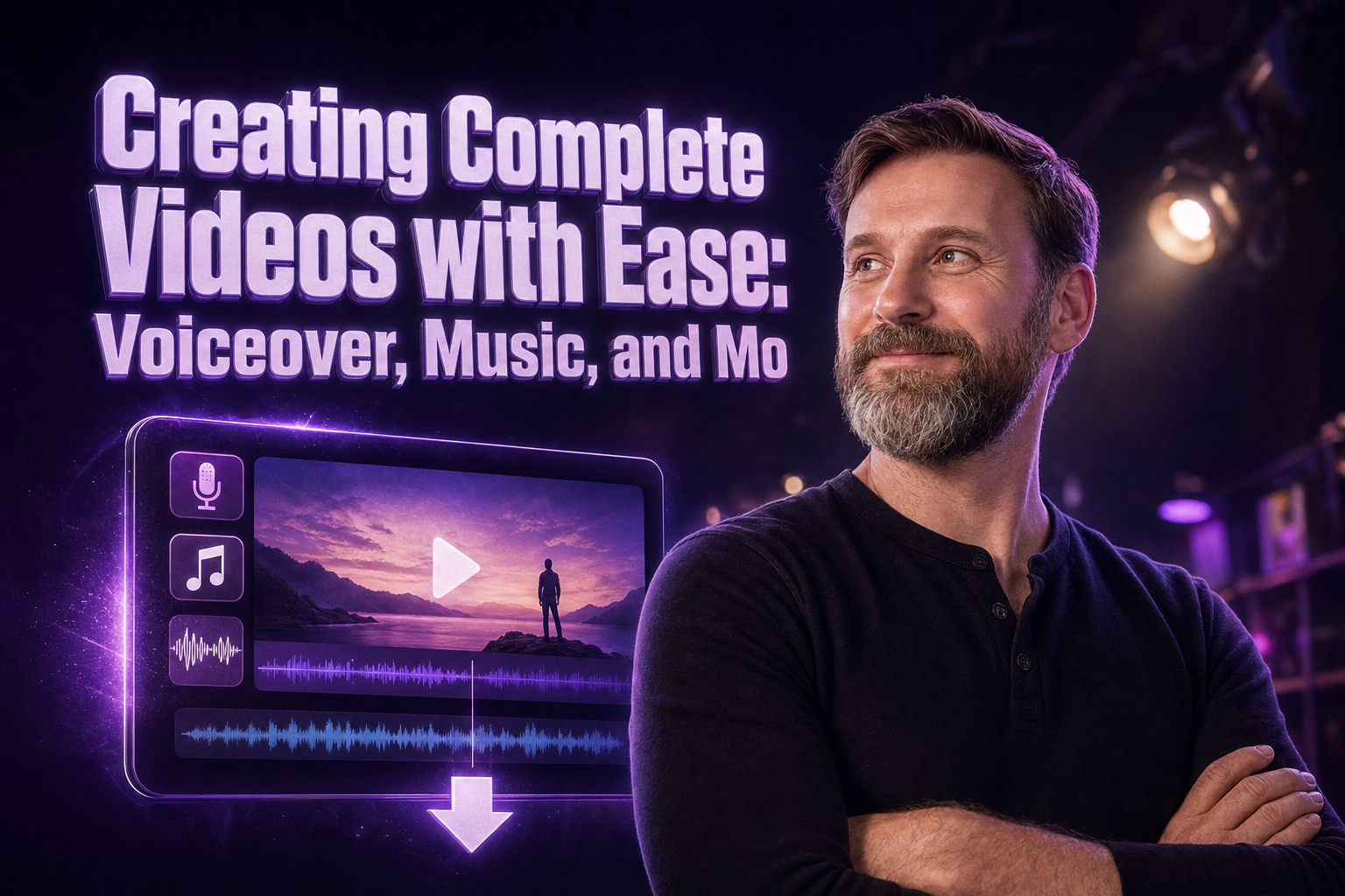 Creating Complete Videos with Ease: Voiceover, Music, and More in One File