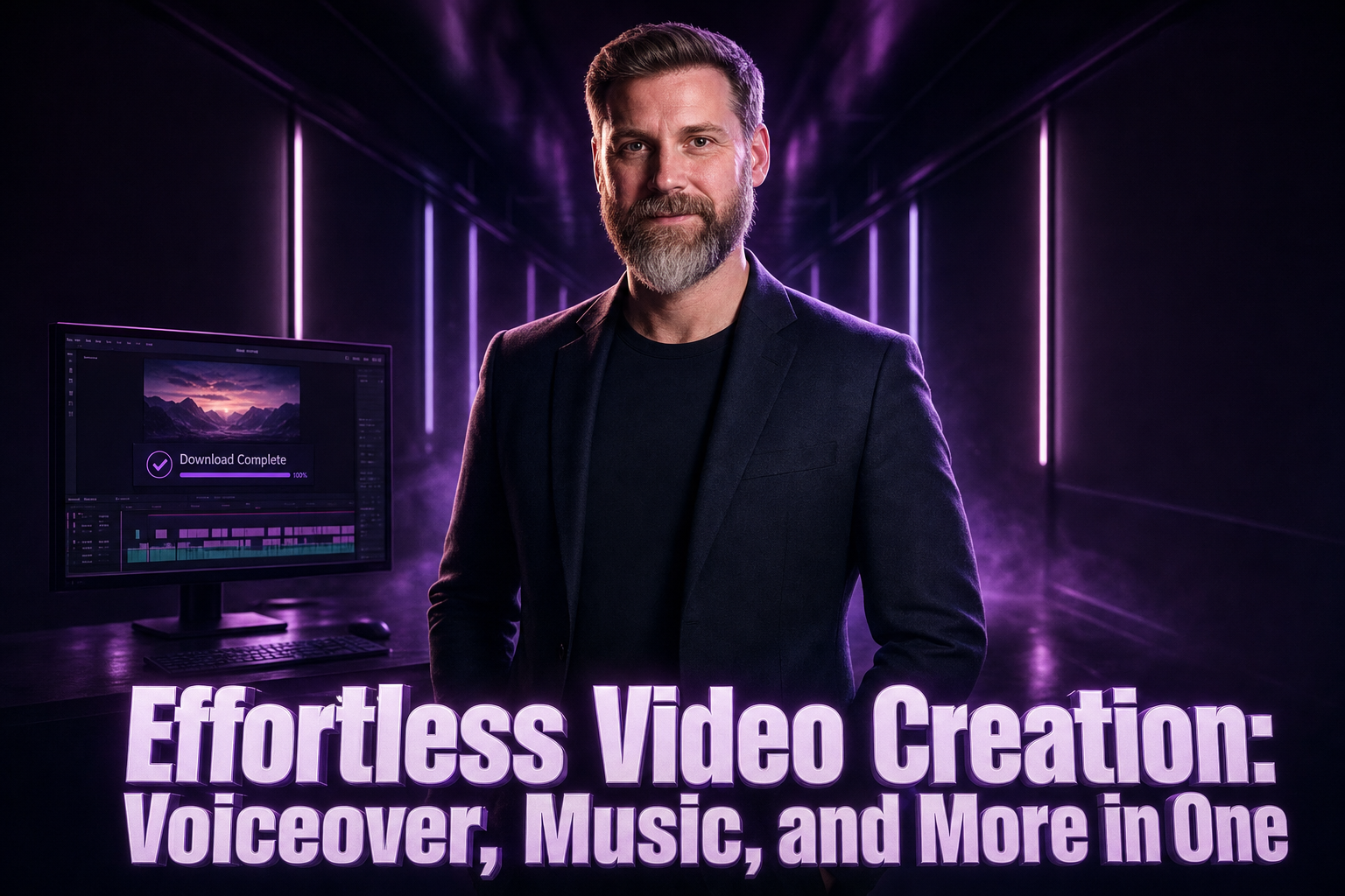 Effortless Video Creation: Voiceover, Music, and More in One File