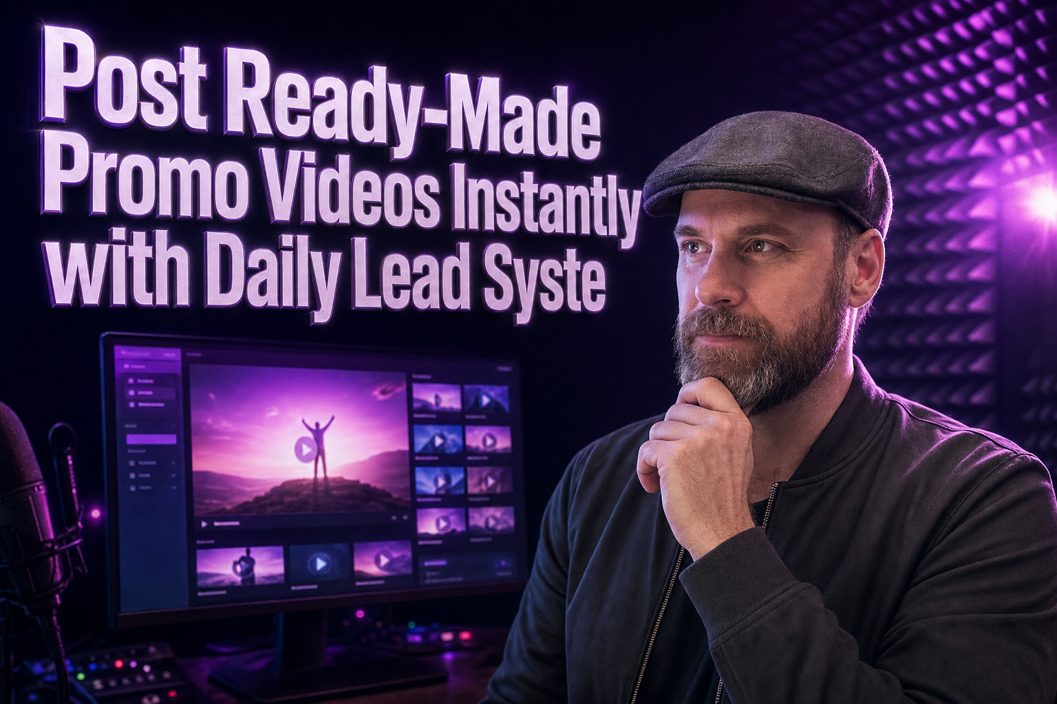 Post Ready-Made Promo Videos Instantly with Daily Lead System