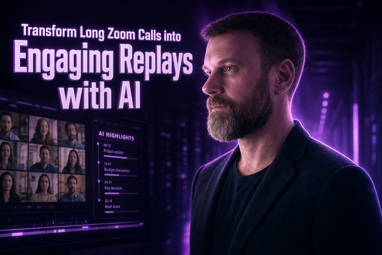Transform Long Zoom Calls into Engaging Replays with AI