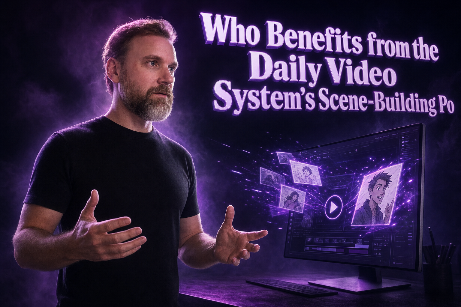 Who Benefits from the Daily Video System's Scene-Building Power?