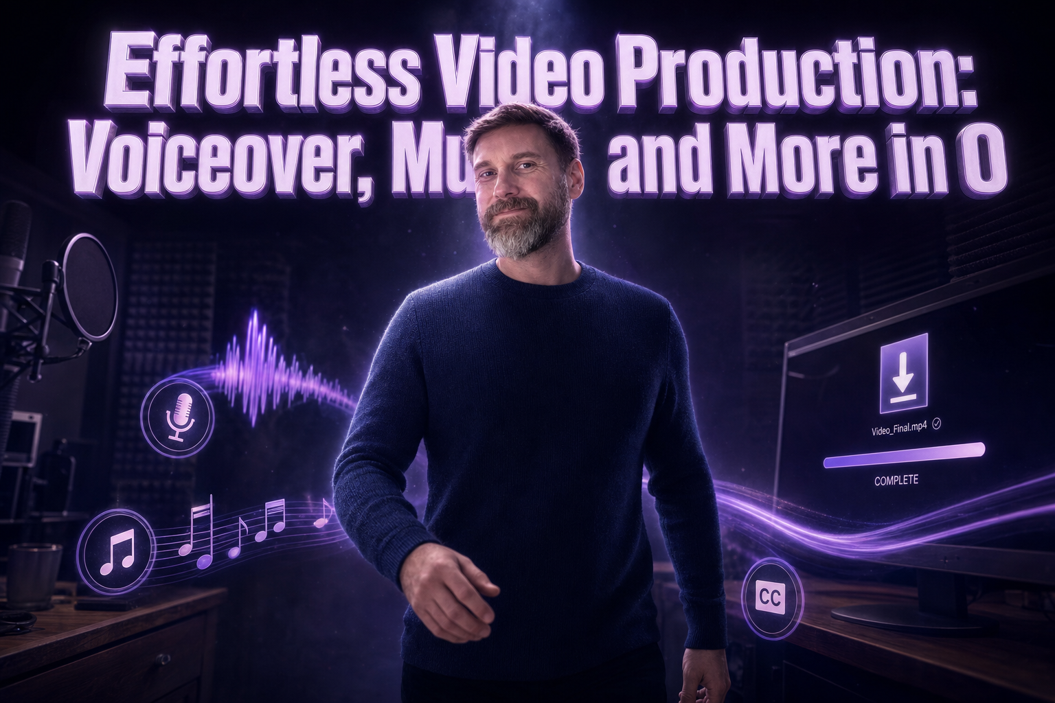 Effortless Video Production: Voiceover, Music, and More in One File