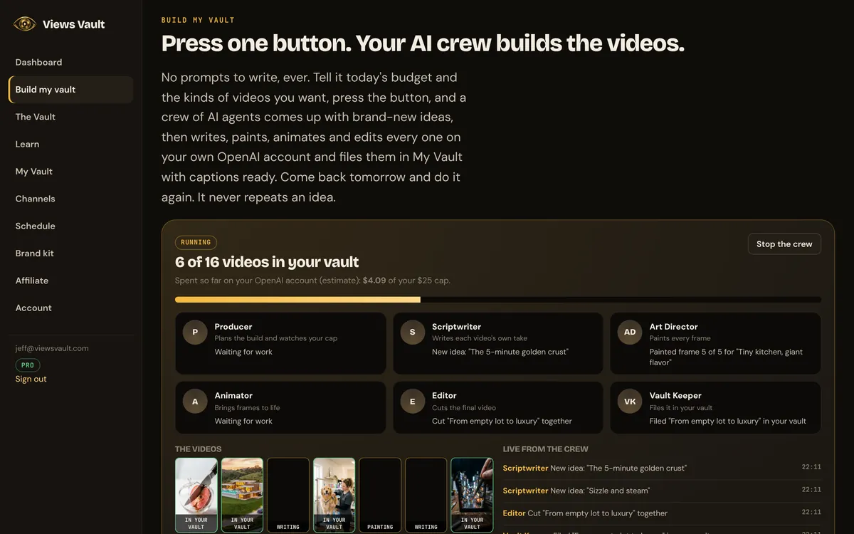 Watch your crew work on a computer