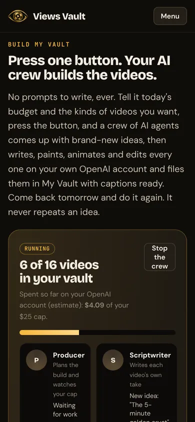 Watch your crew work on a phone
