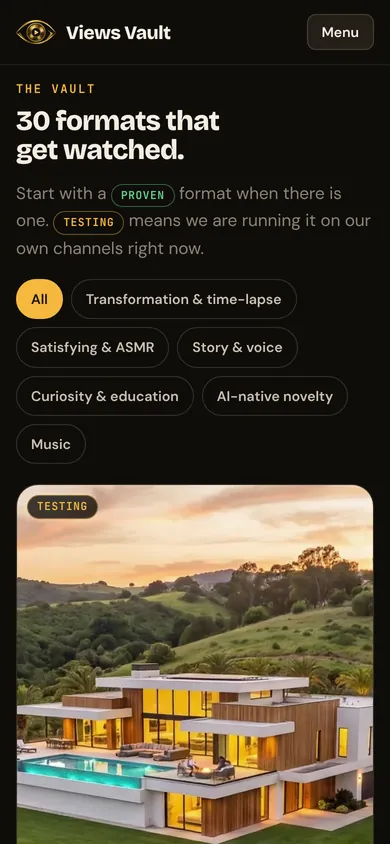 Thirty formats, one tap each on a phone